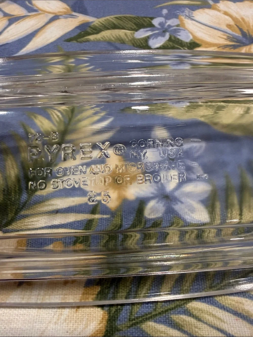 Pyrex transparent butter